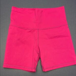 Lululemon High-Waisted Pink Shorts